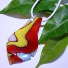 Art Lampwork Glass Pendant Necklace