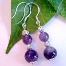 Amethyst Silver Earrings
