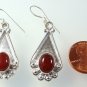 Sterling Silver Carnelian Earrings