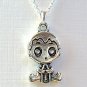 Silver Tone Baby Pendant Necklace