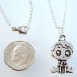 Silver Tone Baby Pendant Necklace