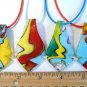 Art Lampwork Glass Pendant Necklace
