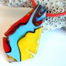 Art Lampwork Glass Pendant Necklace