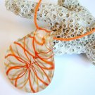 Lampwork Glass Pendant Necklace
