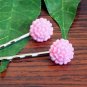 Glitter Pink Mum Flower Bobby Pins Hair Pins Handmade
