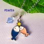 Handmade Zodiac Astrological Sign Enamel Charm Crystal Necklace -Choose Sign