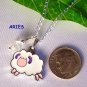 Handmade Zodiac Astrological Sign Enamel Charm Crystal Necklace -Choose Sign