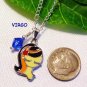 Handmade Zodiac Astrological Sign Enamel Charm Crystal Necklace -Choose Sign