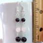 Garnet & Quartz Sterling Silver Handmade Earrings
