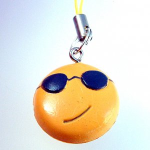 Smiley Face Cell Phone MP3 Charm - Cool Sunglasses