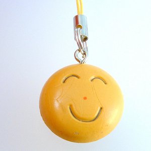 Smiley Face Cell Phone MP3 Charm