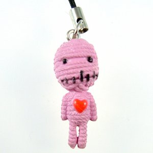 Pink Voodoo Doll Cell Phone MP3 Charm
