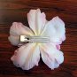 Handmade Large Pink Peony Flower Hair Clip 4"