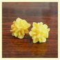 Yellow Flower Post Earrings Studs Handmade