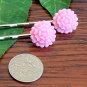 Glitter Pink Mum Flower Bobby Pins Hair Pins Handmade