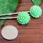 Glitter Lime Green Mum Flower Bobby Pins Hair Pins Handmade