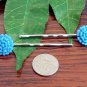 Glitter Light Blue Mum Flower Bobby Pins Hair Pins Handmade