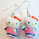 HELLO KITTY with Ethnic Costume Earrings - Pink Chinese Costume