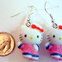 HELLO KITTY with Ethnic Costume Earrings - Pink Chinese Costume