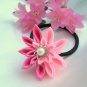 Double Pink Chrysanthemum Kanzashi
