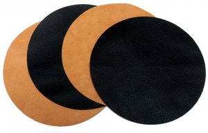 Brown Leather Mouse Pad 7" Round