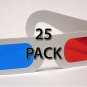 25 pack Classic Red/Blue 3D Glasses - Paper Anaglyph