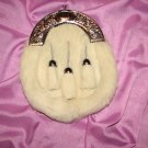irish White Rabbit Fur Kilt Sporran Wholesale Prise 15$