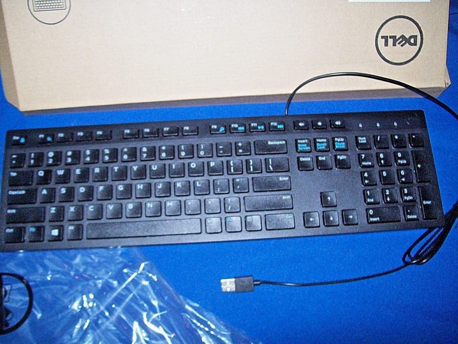 Dell Kb216 Bk Us Slim Multimedia Usb Wired Keyboard 6587