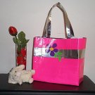 Pink with purple flower