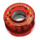 Kryptonics Route 59/78 Clear Red, Set of 4 Skateboard Wheels