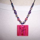 Pink Funky Bunny Necklace - Rabbit with Character