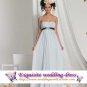 New sexy Prom/Ball/Evening strapless white pregnant woman' WeddingDress Custom Size  voile&satin