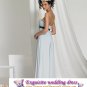 New sexy Prom/Ball/Evening strapless white pregnant woman' WeddingDress Custom Size  voile&satin