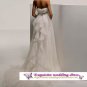 New white sexy Prom/Ball/Evening strapless pregnant woman' WeddingDress Custom Size  voile&satin