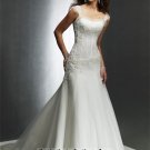 New sexy Prom/Ball/Evening strapless white WeddingDress Custom Size  voile&satin W002-6