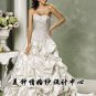 New sexy Prom/Ball/Evening strapless white WeddingDress Custom Size  voile&satin W002-38
