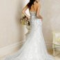 New sexy Prom/Ball/Evening strapless white WeddingDress Custom Size voile&satin W002-39