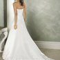 New sexy Prom/Ball/Evening strapless white WeddingDress Custom Size voile&satin W002-45