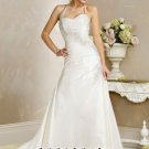 New sexy Prom/Ball/Evening white WeddingDress Custom Size  voile&satin W002-56
