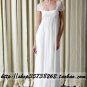 New sexy Prom/Ball/Evening white WeddingDress Custom Size  voile&satin W002-68