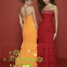 New sexy Prom/Ball/Evening strapless Red WeddingDress Custom Size  voile&satin W002-86