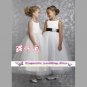 A-line Jewel-neck kness-Length Organza Flower Girl Dress Custom Size WG004-28