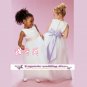 A-line Around-neck kness-Length Organza Flower Girl Dress Custom Size WG004-43