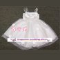 A-line Spagetti Straps kness-Length Organza Flower Girl Dress Custom Size WG004-50