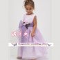 A-line Around-neck tea-Length Organza Flower Girl Dress Custom Size WG004-60