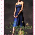 New sexy strapless Prom/Ball/Evening WeddingDress Custom Size  voile&satin W002-104