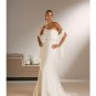 Column/Sheath Strapless Chapel Train Chiffon wedding dress for brides 2010 Style(WDS0230)