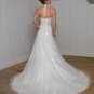 A-Line/Princess Halter Top Chapel Train organza wedding dress for brides 2010 Style(BST0097)