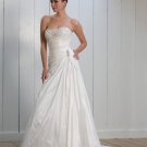 A-Line/Princess Strapless Chapel Train Taffeta wedding dress for brides 2010 Style(WDS0098)