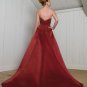 A-Line/Princess Strapless Chapel Train Satin wedding dress for brides 2010 Style(WDS0099)